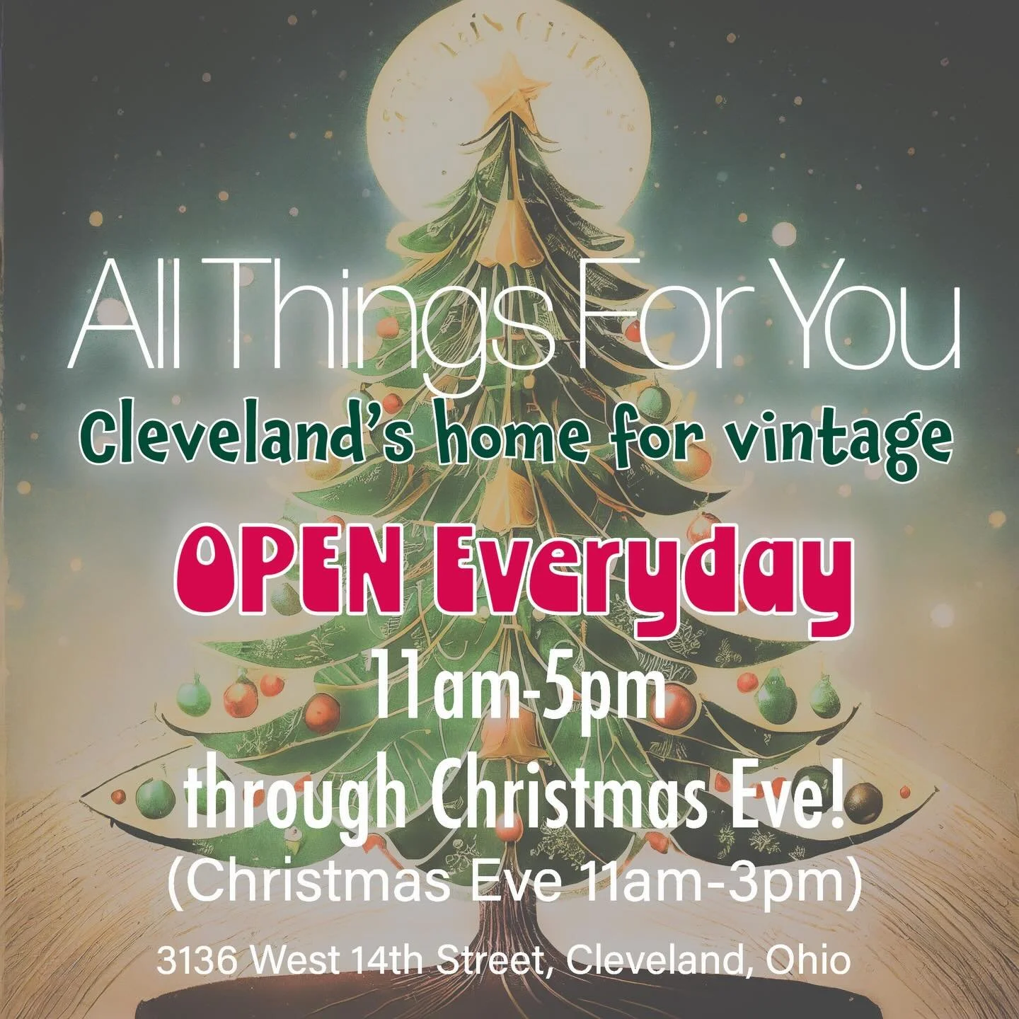 The fun continues! The, All Things For You, Sip &amp; Shop goes ALL WEEKEND with tasty beverages, delicious snacks, hot cocoa and more! Did we mention SALES? Well, since you asked&hellip;Yes! Many of our wonderful vintage dealers are having SALES all