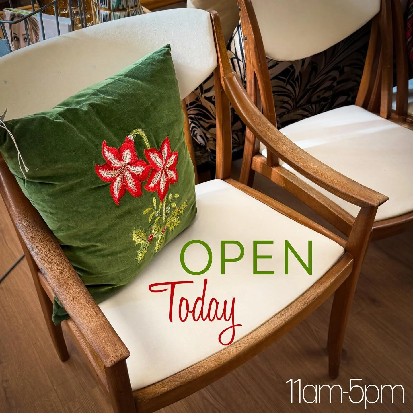 The fun continues! The, All Things For You, Sip &amp; Shop goes ALL WEEKEND with tasty beverages, delicious snacks, hot cocoa and more! Did we mention SALES? Well, since you asked&hellip;Yes! Many of our wonderful vintage dealers are having SALES all