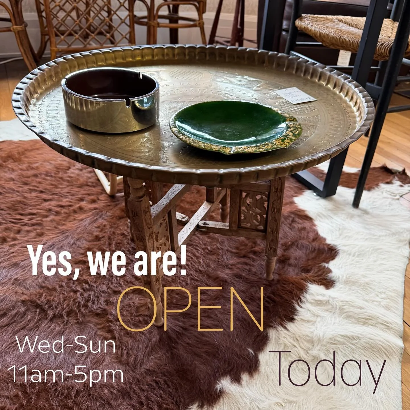 All Things For You is OPEN TODAY! It&rsquo;s cold outside but it&rsquo;s warm in here and we have 4 levels of wonderful vintage for you to explore. 
We are located in the Tremont neighborhood right on West 14th Street. We are here and open every Wedn