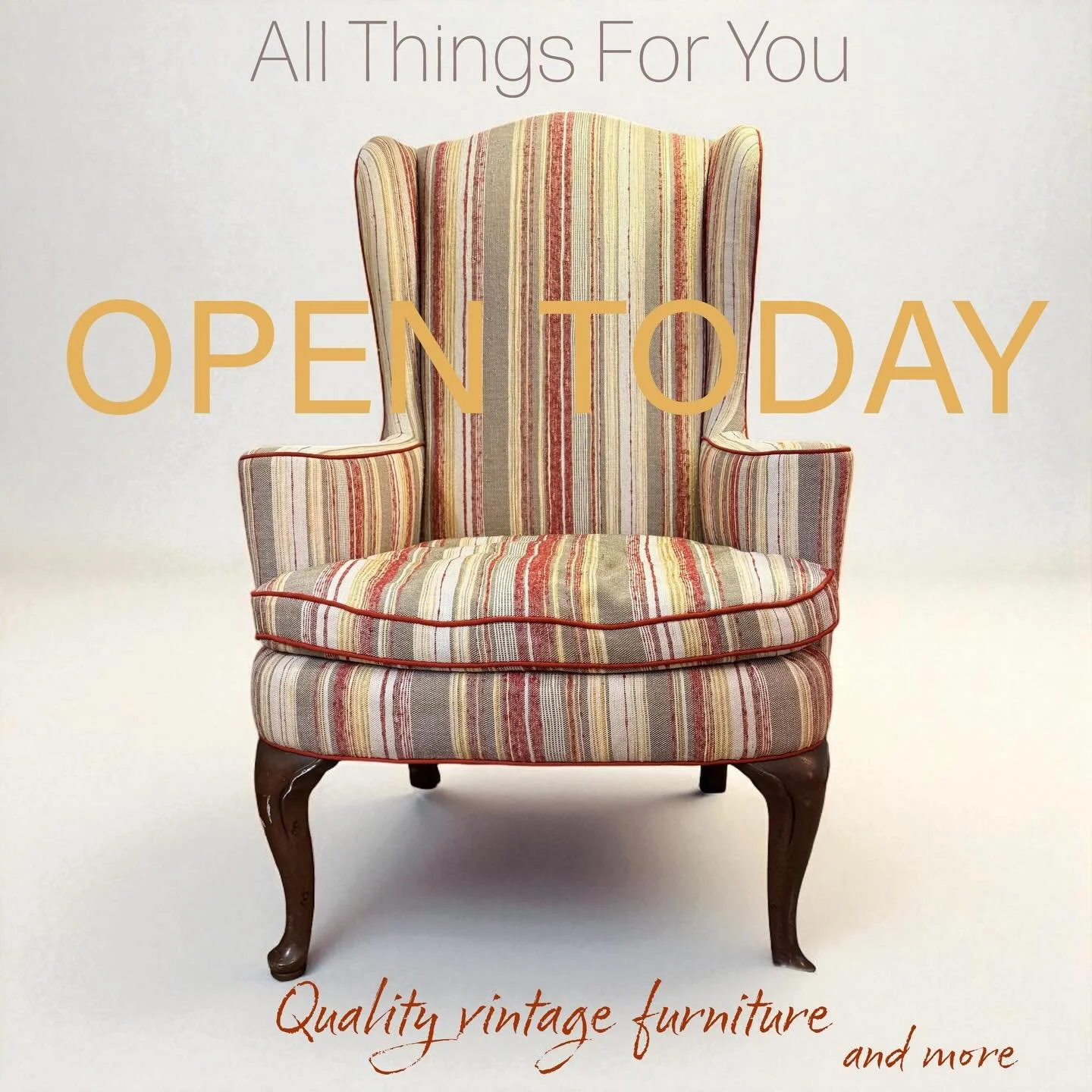 All Things For You is home to wonderful vintage curated by over 20 dealers right here in the Tremont neighborhood in Cleveland. We are OPEN TODAY 11am-5pm. 
We are located at: 3136 West 14th Street, Cleveland, Ohio. 
Our regular store hours are: Wedn