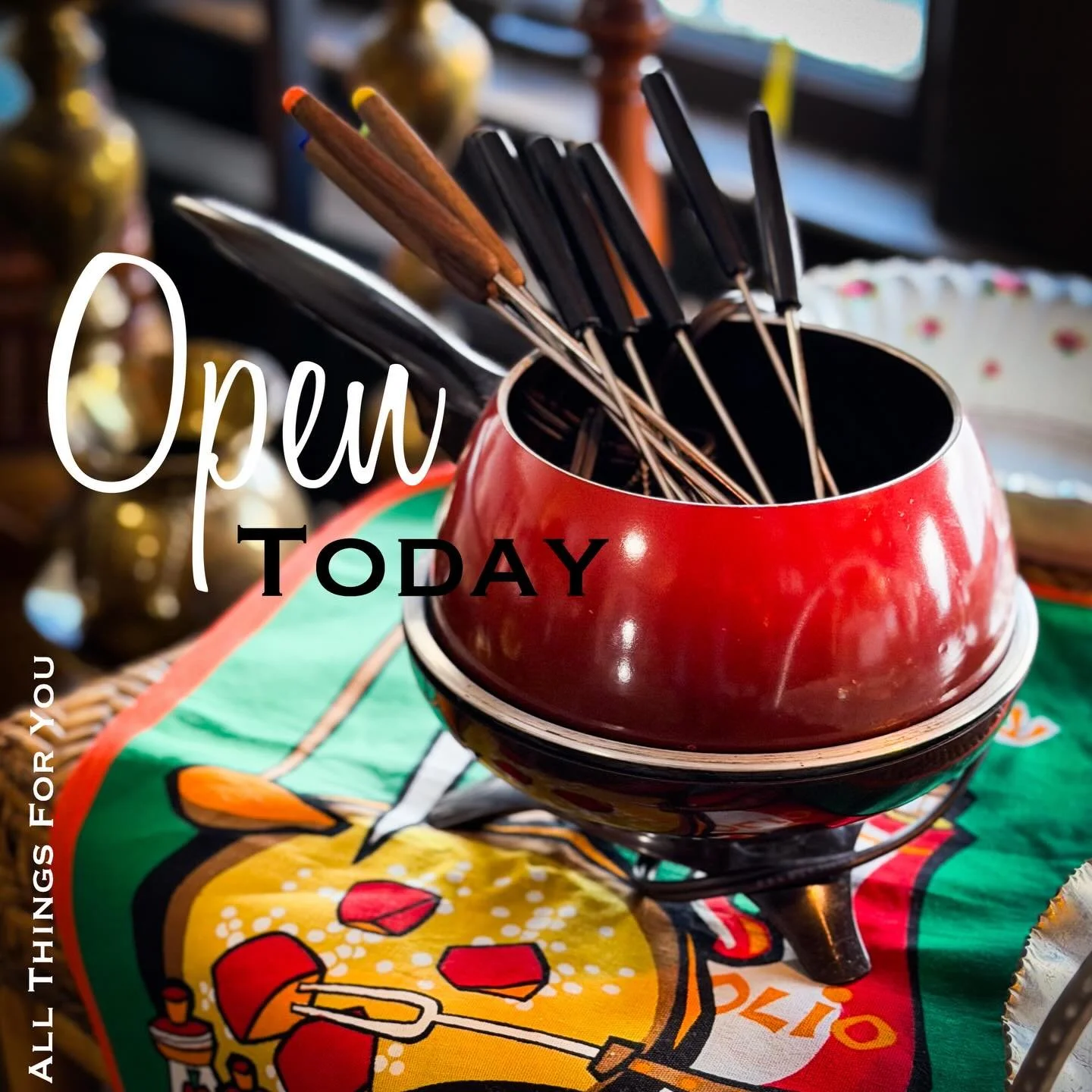 It&rsquo;s Friday in The CLE and you know what that means! All Things For You is OPEN today! All the fabulous vintage one could want in one beautiful, warm vintage home. 
We&rsquo;re here in the Tremont neighborhood at 3136 West 14th Street, Clevelan