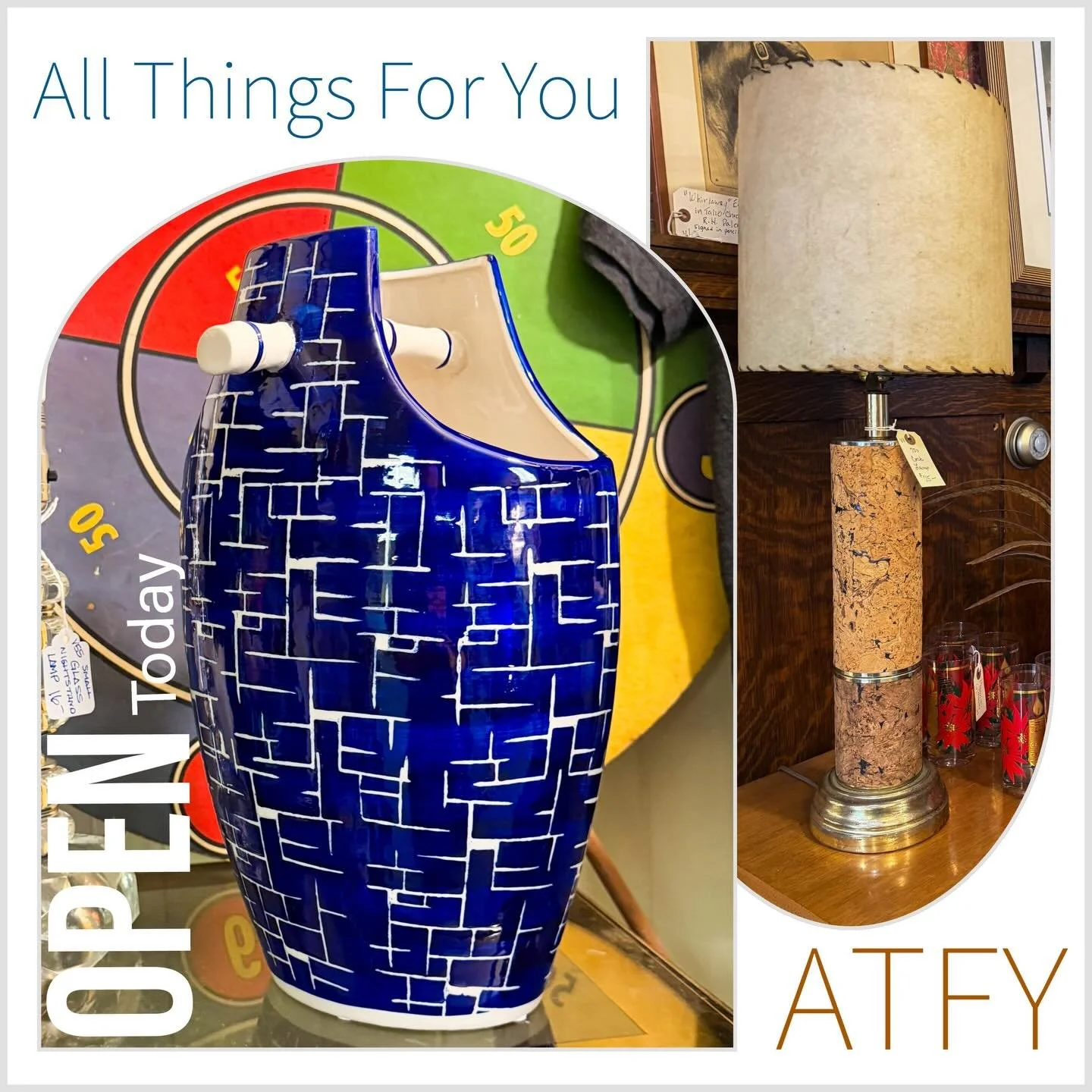 A wise friend once told me&hellip; Go to All Things For You for all of our vintage wants and needs. Excellent advice! Right here in the heart of CLE&hellip;minutes from downtown Cleveland in the Tremont neighborhood. (3136 West 14th Street, Cleveland