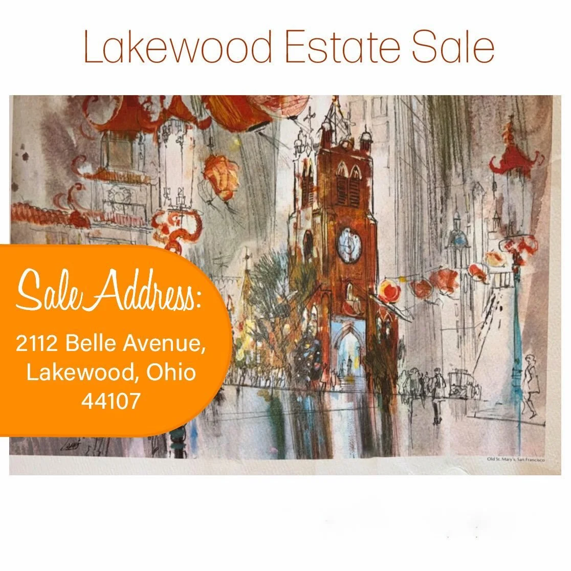 Starts tomorrow! (Thursday 3/12-3/14) Put the All Things For You estate sale in Lakewood, Ohio on your list of things to do!
The address for this sale is:
2112 Belle Ave
Lakewood, OH  44107

For more information and photos visit the website address l
