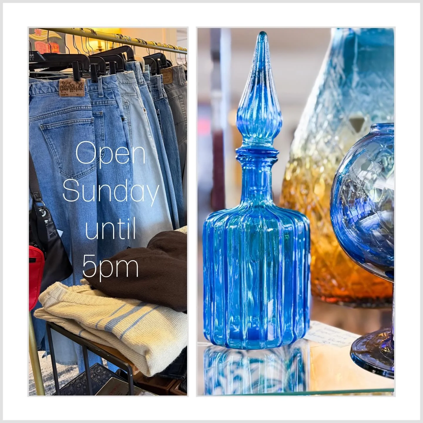 It&rsquo;s SATURDAY and the weekend is official! Come and explore our 4 floors of vintage! ! All Things For You, home to over 20 unique vintage dealers all with their own distinctive take on wonderful vintage home decor, clothing, music, jewelry, boo