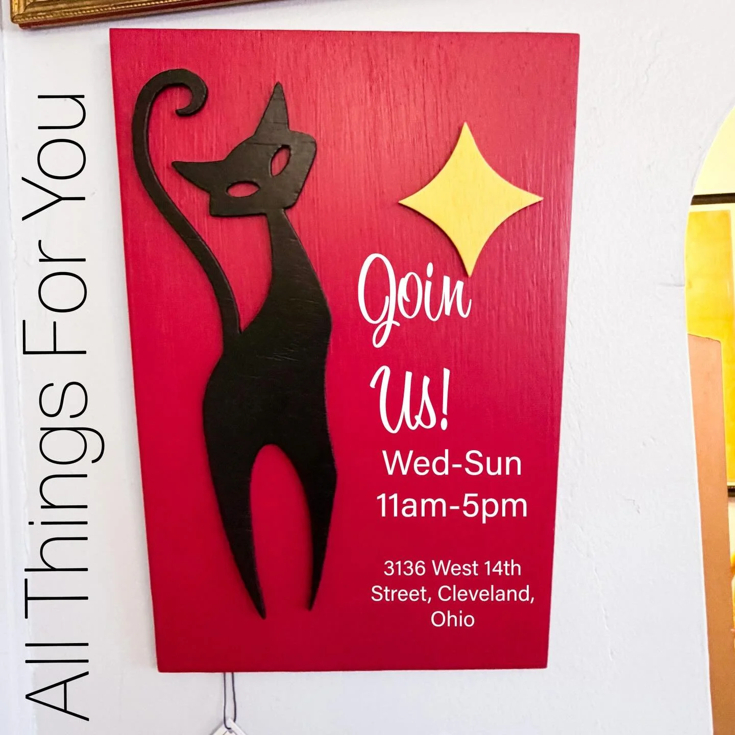 All Things For You is here to welcome you to a wonderful world of vintage. Come and join us Wednesday through Sunday from 11am until 5pm at 3136 West 14th Street, Cleveland, Ohio. 
We have over 20 wonderful dealers of exceptional vintage across our f
