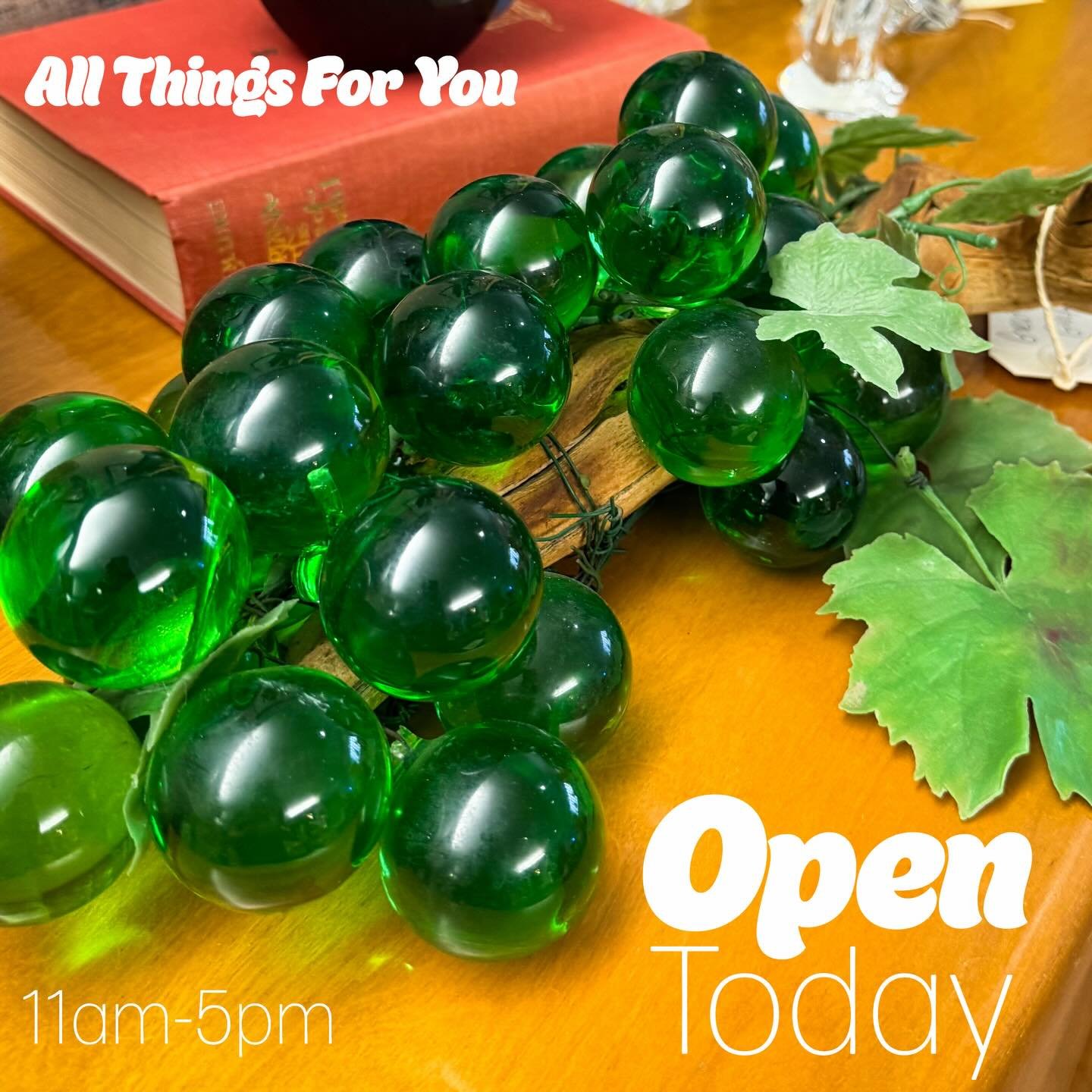 It&rsquo;s SATURDAY! All Things For You, home to all things vintage is open today, Saturday 11am-5pm (Closed Easter Sunday.) Our vintage shop is here for you Wednesdays through Sundays from 11am until 5pm. Join us here in the Tremont neighborhood at 