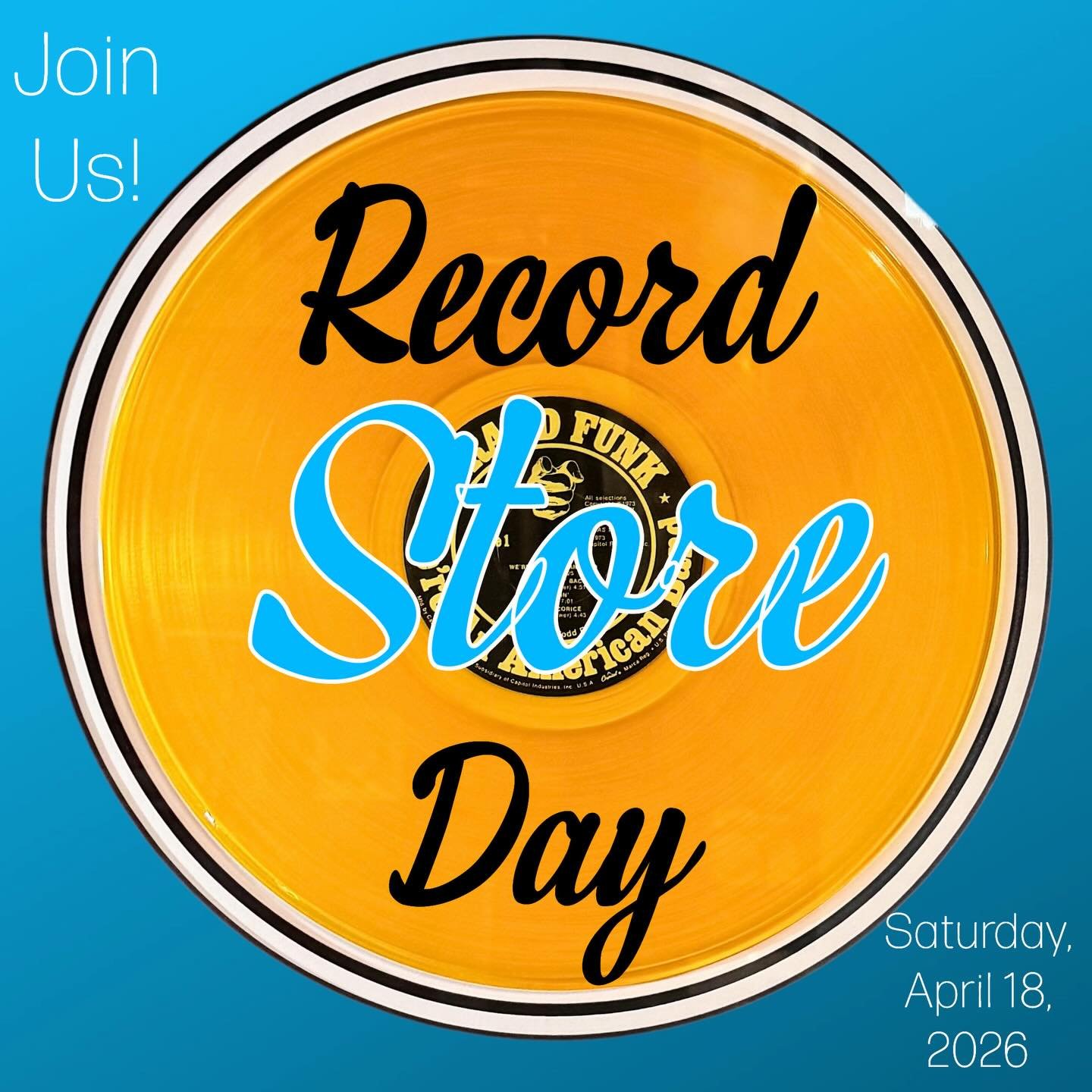 Save the 4/18/26 date to save 10% off all things music at All Things For You! (All LPs, CDs, Concert DVDs, music posters, music action figures on the main floor V1)
We&rsquo;re open from 11am until 5pm every Wednesday through Sunday. 
Located at: 313