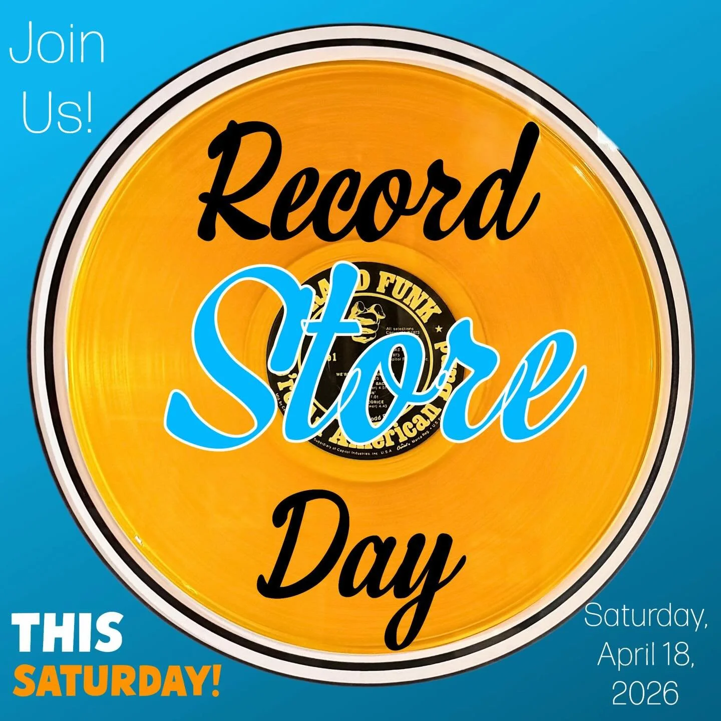 Join us this Saturday! Save the 4/18/26 date to save 10% off all things music at All Things For You! (All LPs, CDs, Concert DVDs, music posters, music action figures on the main floor V1)
We&rsquo;re open from 11am until 5pm every Wednesday through S