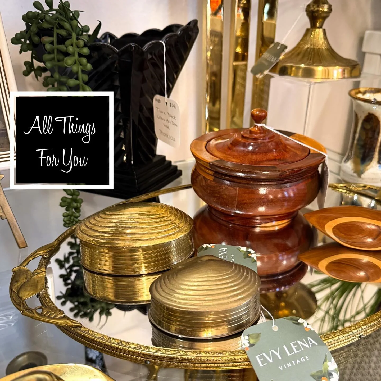 Welcome to a new week of great vintage. All Things For You is open every Wednesday through Sunday from 11am until 5pm. So make plans to come over and enjoy our 4 floors of vintage curated by our 20+ vintage dealers. 
Also, save the dates for our Moth