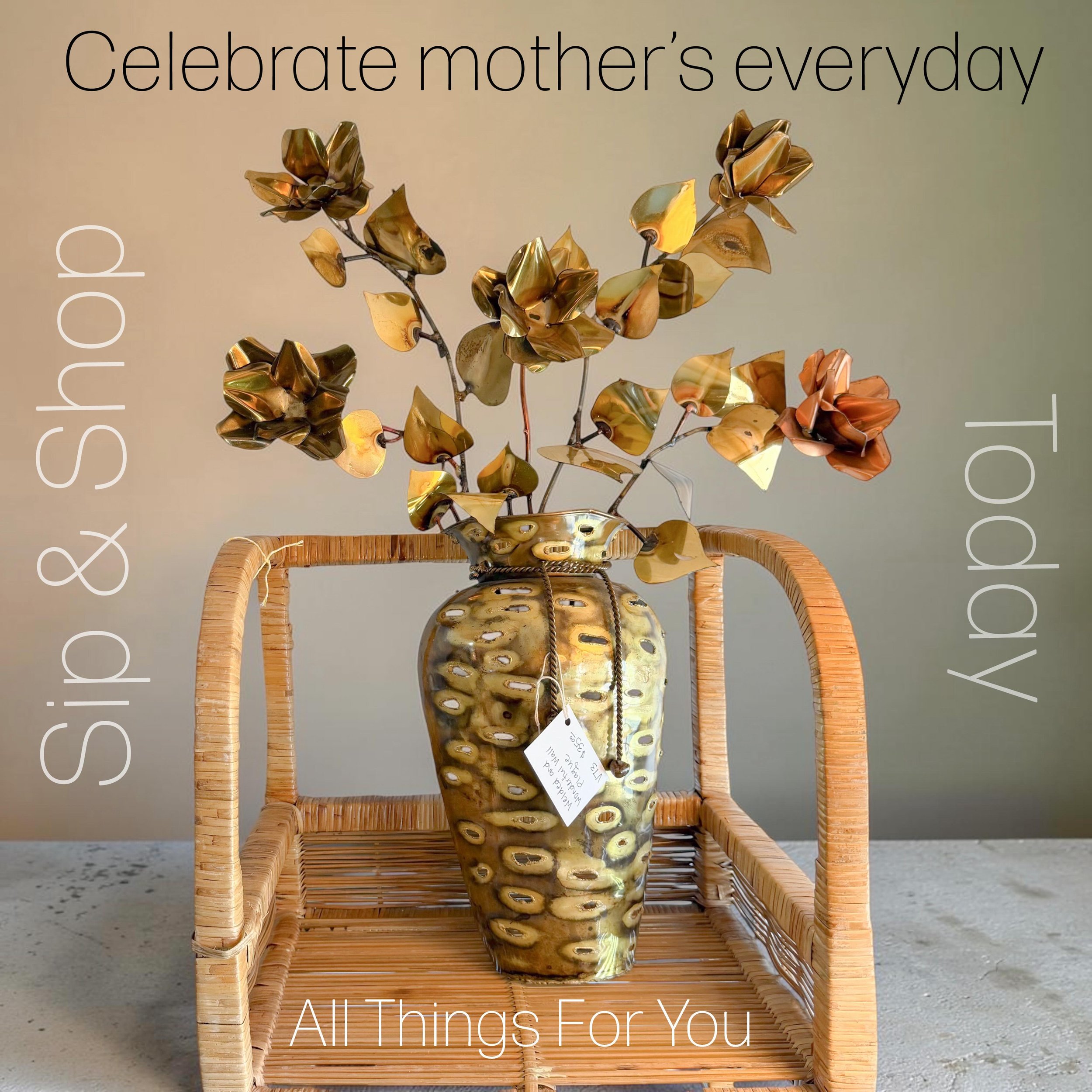 Happy Mother&rsquo;s Day! Join All Things For You TODAY as we celebrate mom&rsquo;s! As always we are open every Wednesday through Sunday from 11am until 5pm for all of your awesome vintage wants and needs. 
  Today we celebrate mom&rsquo;s with a Mo