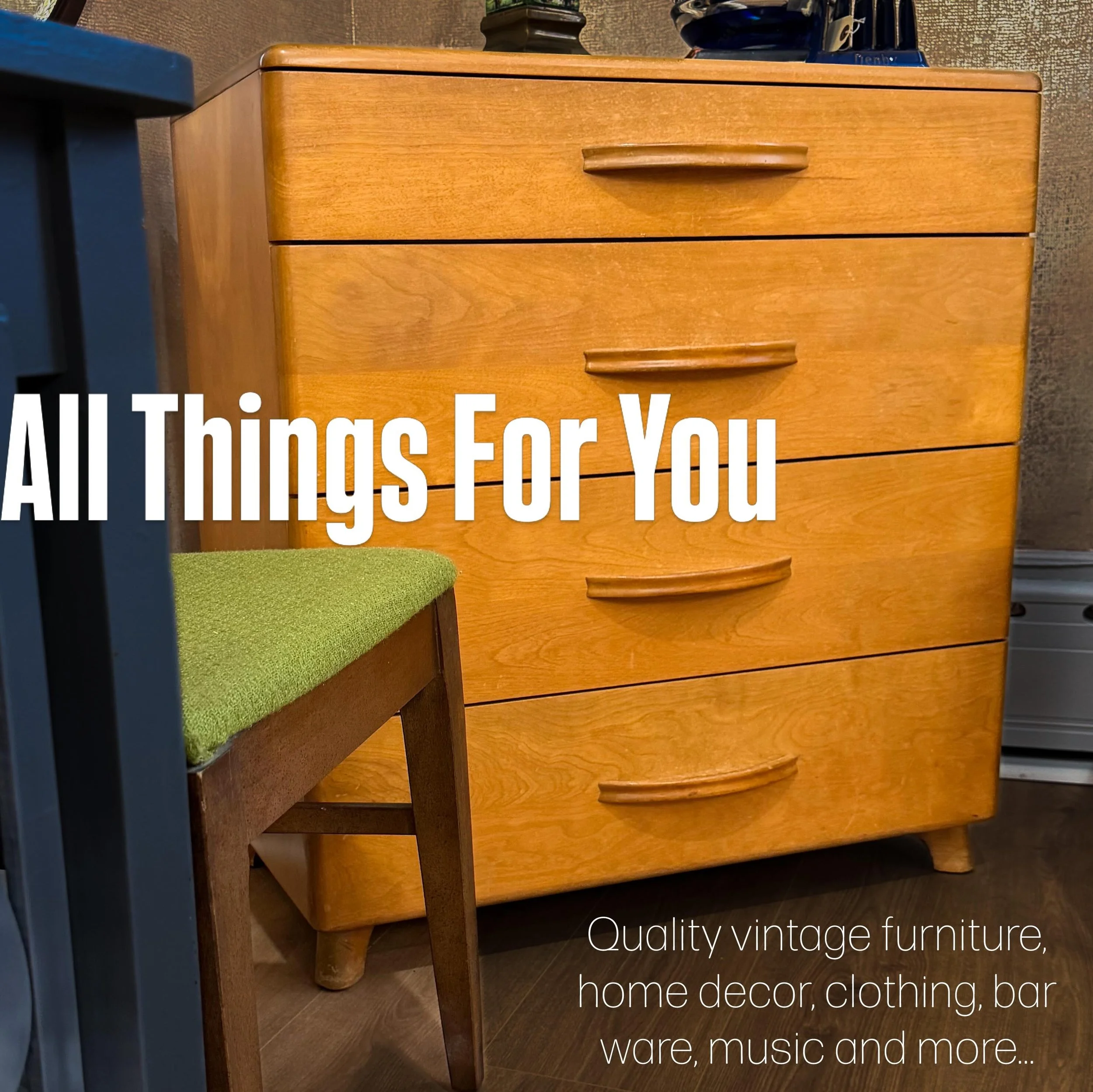 Welcome to a new week of great vintage. All Things For You is open every Wednesday through Sunday from 11am until 5pm. So make plans to come over and enjoy our 4 floors of vintage curated by our 20+ vintage dealers. 
Also, don&rsquo;t miss our ATFY S