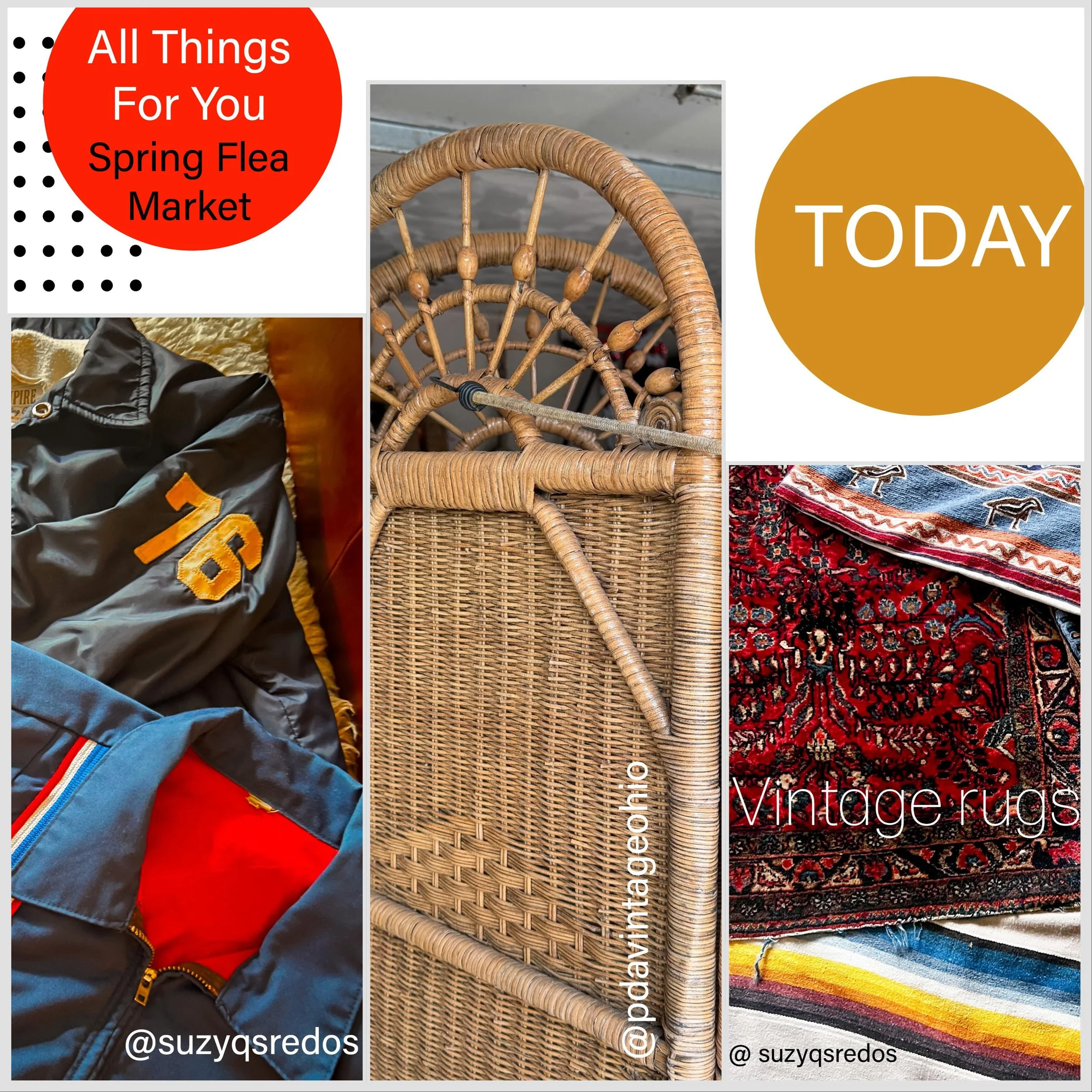 TODAY&hellip;It&rsquo;s finally here! Sunday May 24, 2026 at All Things For You please join us for our Spring Time Flea Market! All of our vintage dealers and MANY outside dealers will be joining our family for our Spring Flea market this year. You w