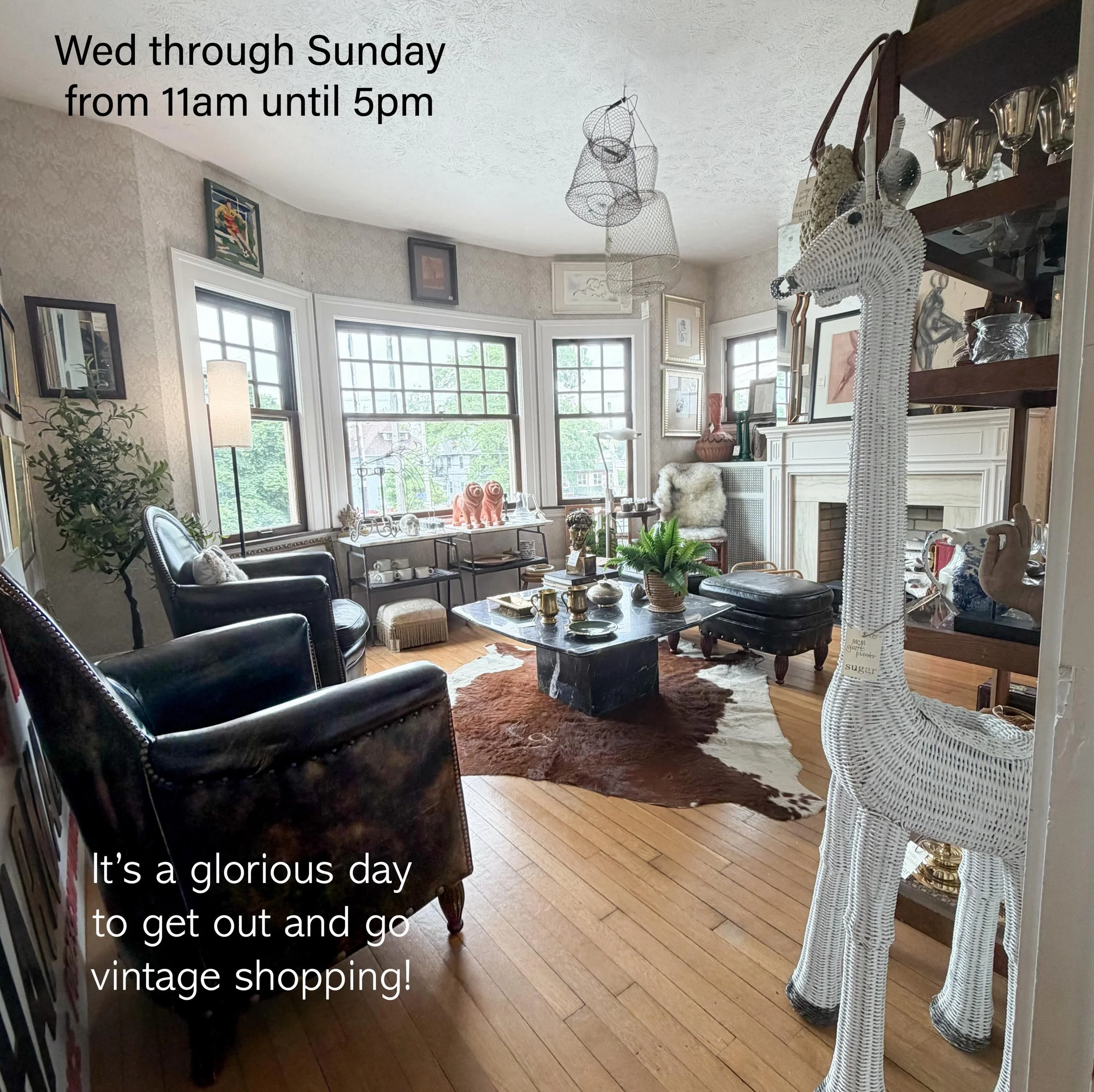 It&rsquo;s a beautiful, perfect day for vintage shopping! All Things For You is open today and every Wednesday through Sunday from 11am until 5pm. Cleveland&rsquo;s home for all things vintage is a well curated collection of talented vintage dealers 