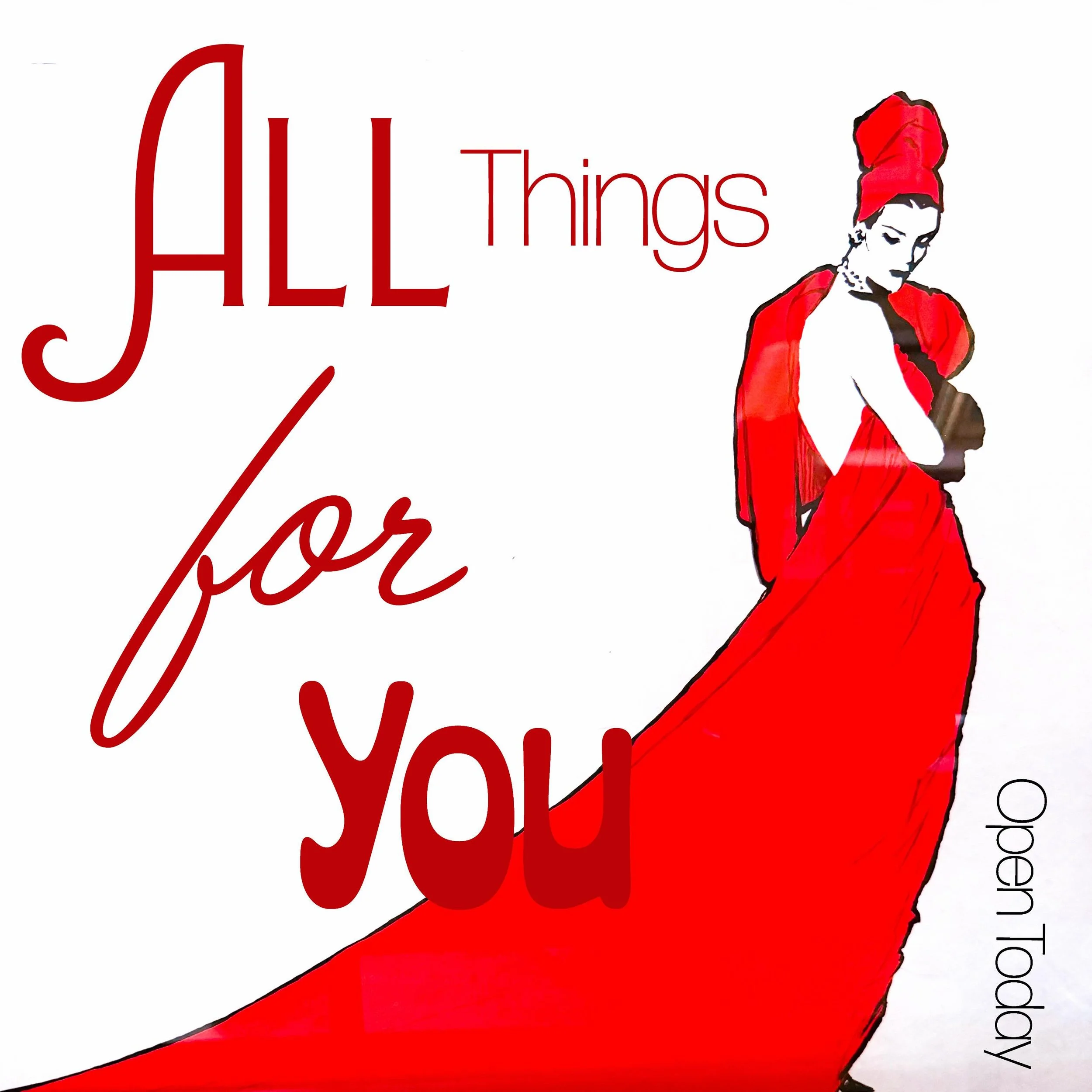 It&rsquo;s Thursday and our doors are open and a wonderful world of vintage awaits you! All Things For You is open every Wednesday through Sunday from 11am until 5pm. So make your plans now to stop in soon. Cleveland&rsquo;s home for all things vinta