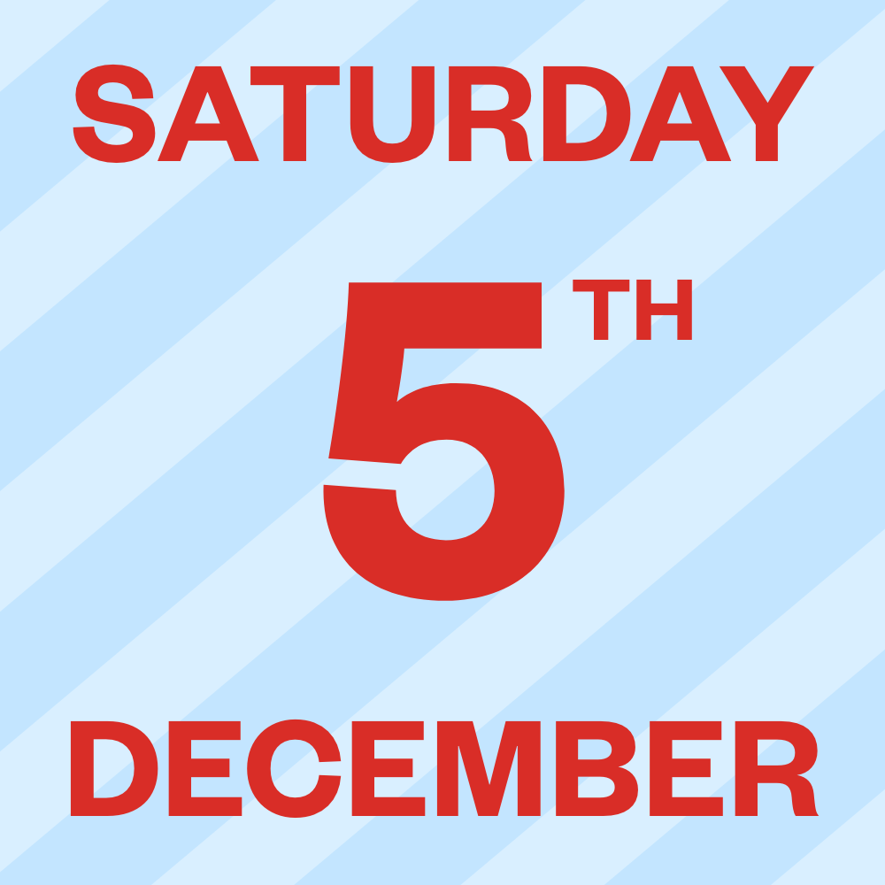 Saturday, 5th of December