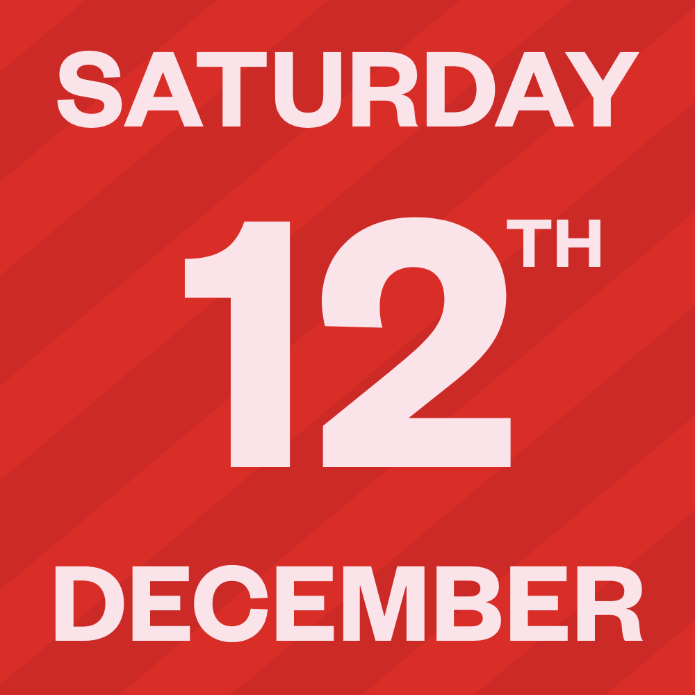 Saturday, 12th of December