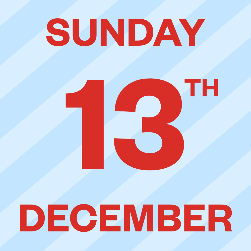Sunday, 13th of December 