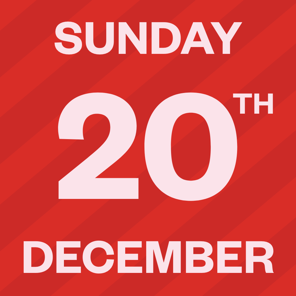 Sunday, 20th of December