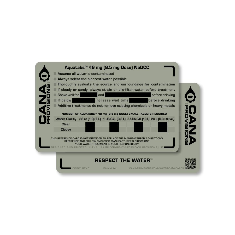 Emergency Water Treatment Tools | Cana Provisions