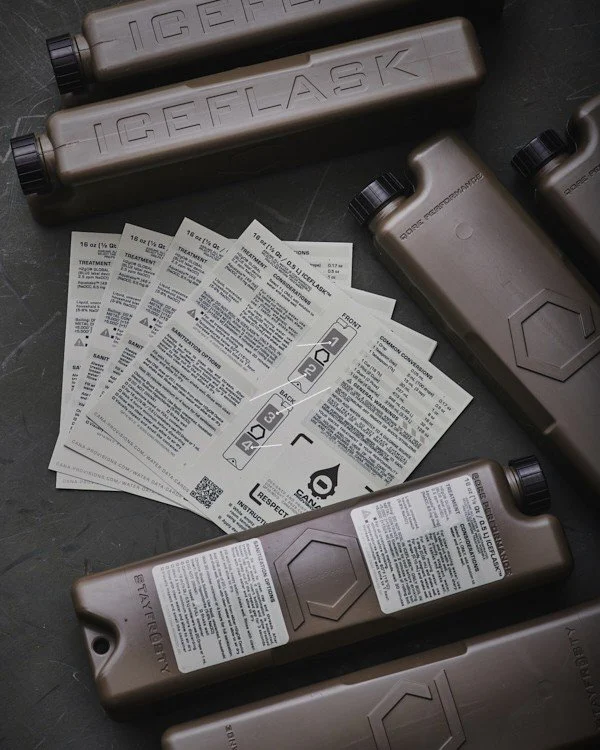 Qore Performance ICEFLASK™ (non-data) & Water Data Decal Combo Pack