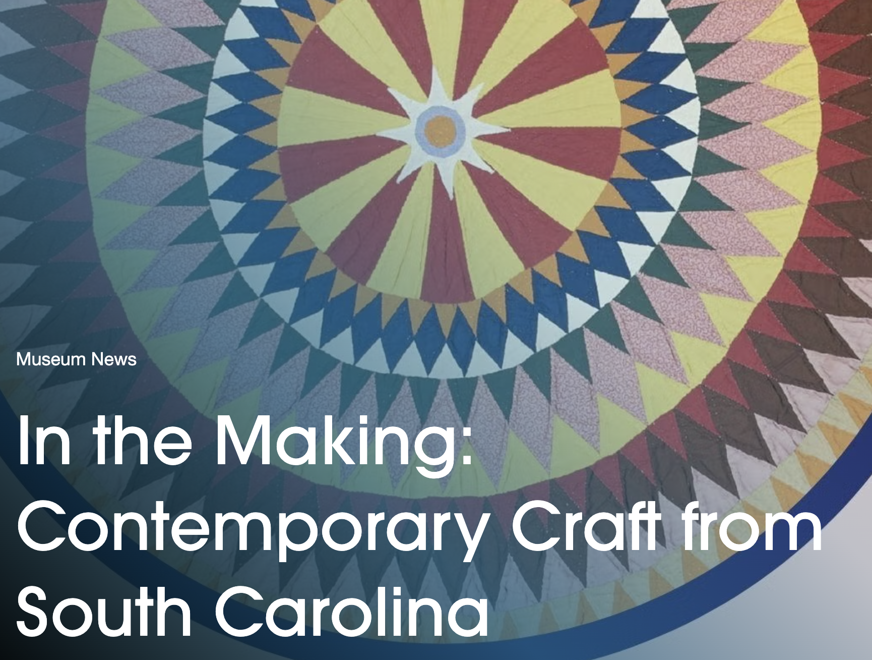 EXHIBITION: "In the Making: Contemporary Craft from South Carolina, " SC State Museum