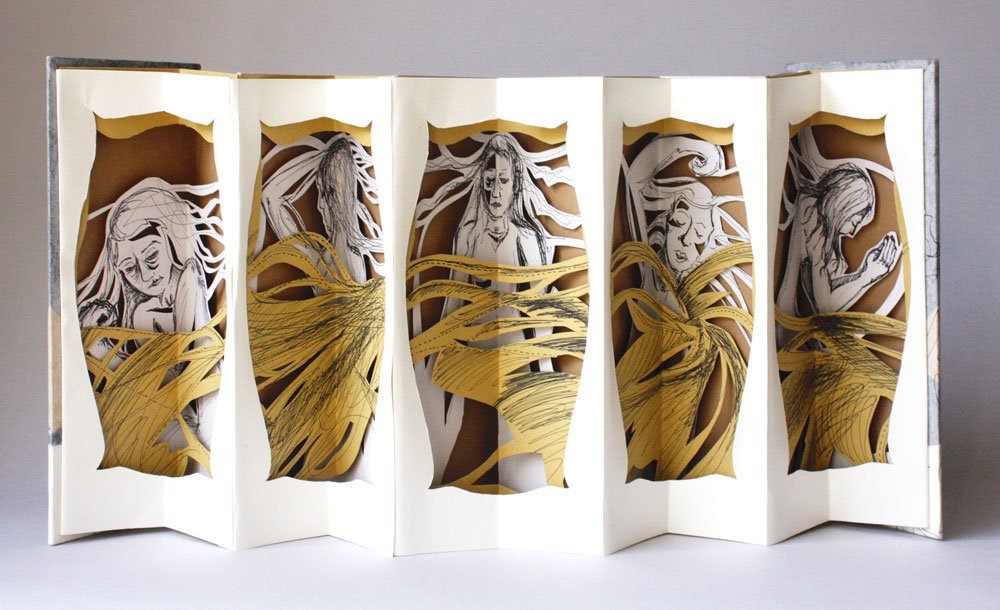"Try to Sleep," carousel pop-up book, Kristinestad, Finland 2019.