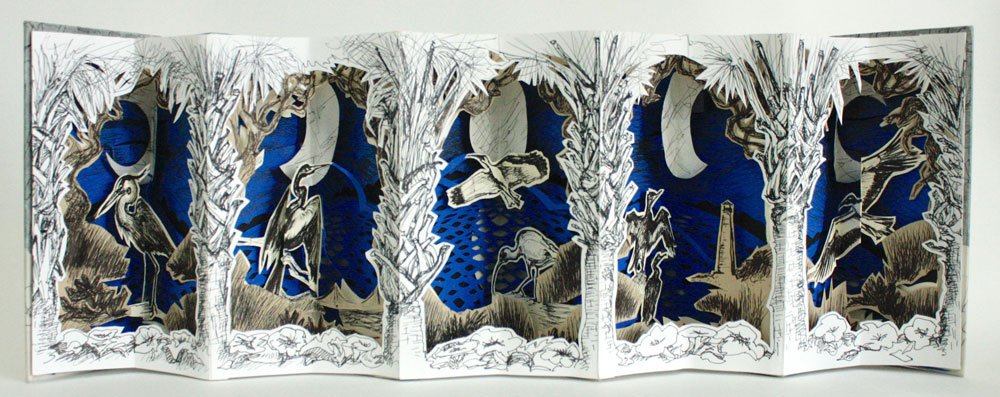 "New World," carousel pop-up book, 2020. SOLD