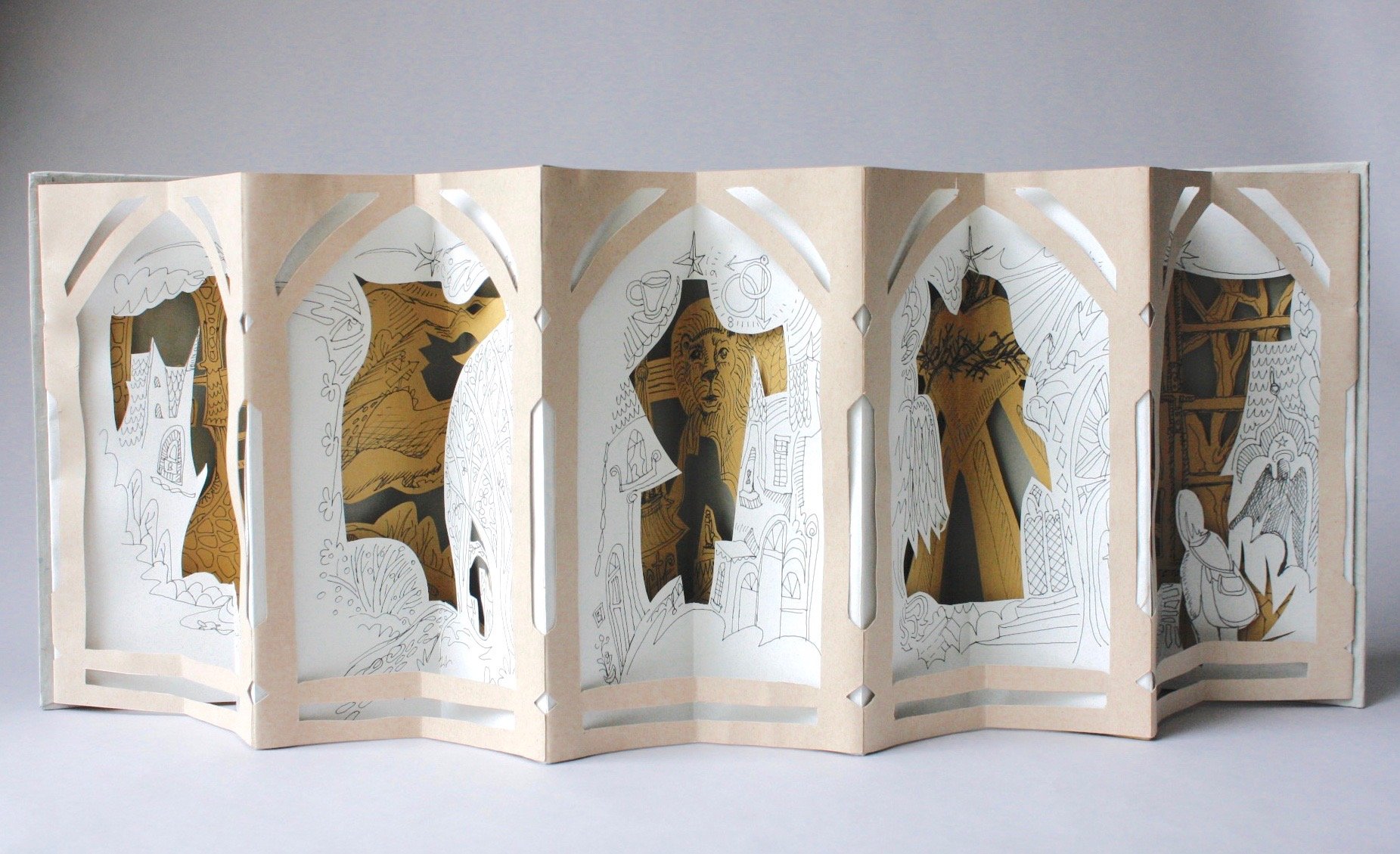"Alone (You're Never Alone,)" carousel pop-up book, Sofia, Bulgaria, 2018.