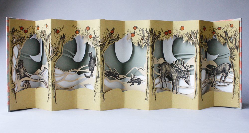 "Many Moons," carousel pop-up book, Athens, Greece 2019. SOLD