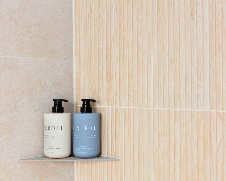 Shower Shelves - contemporary tile