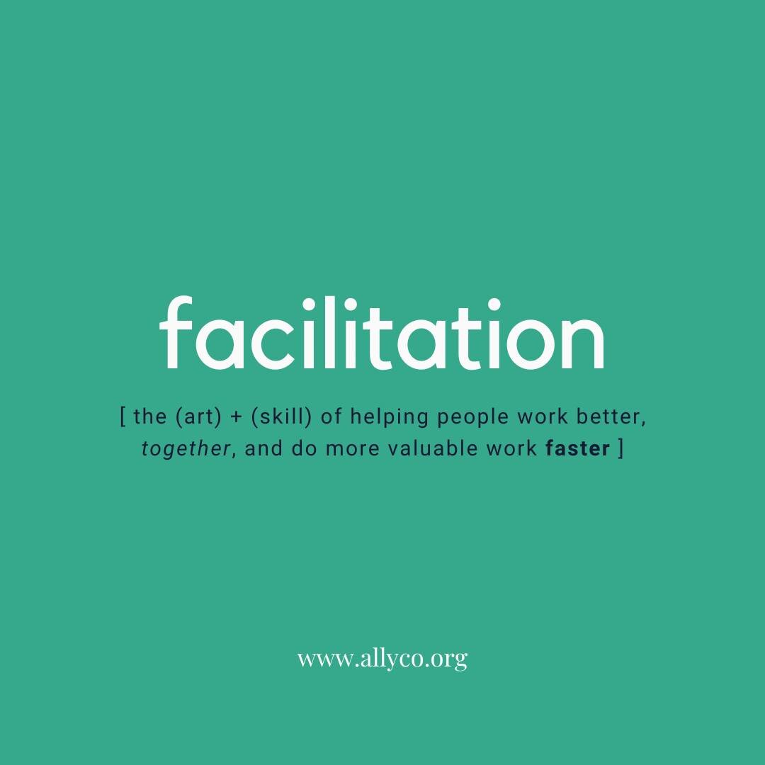 Facilitation is an underrated key to unlocking a better bottom line for your organization. When done well, it can fast-track your team's productivity, sales, and innovation and get rid of months worth of organizational bloat + overhead. 

If you have