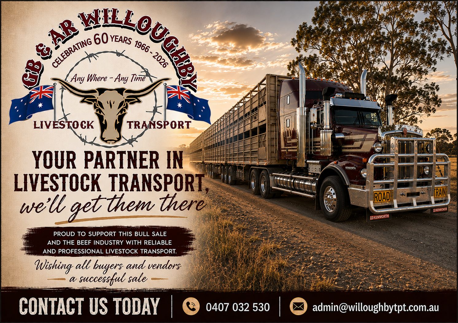 Celebrating 60 Years of Willoughby Livestock Transport