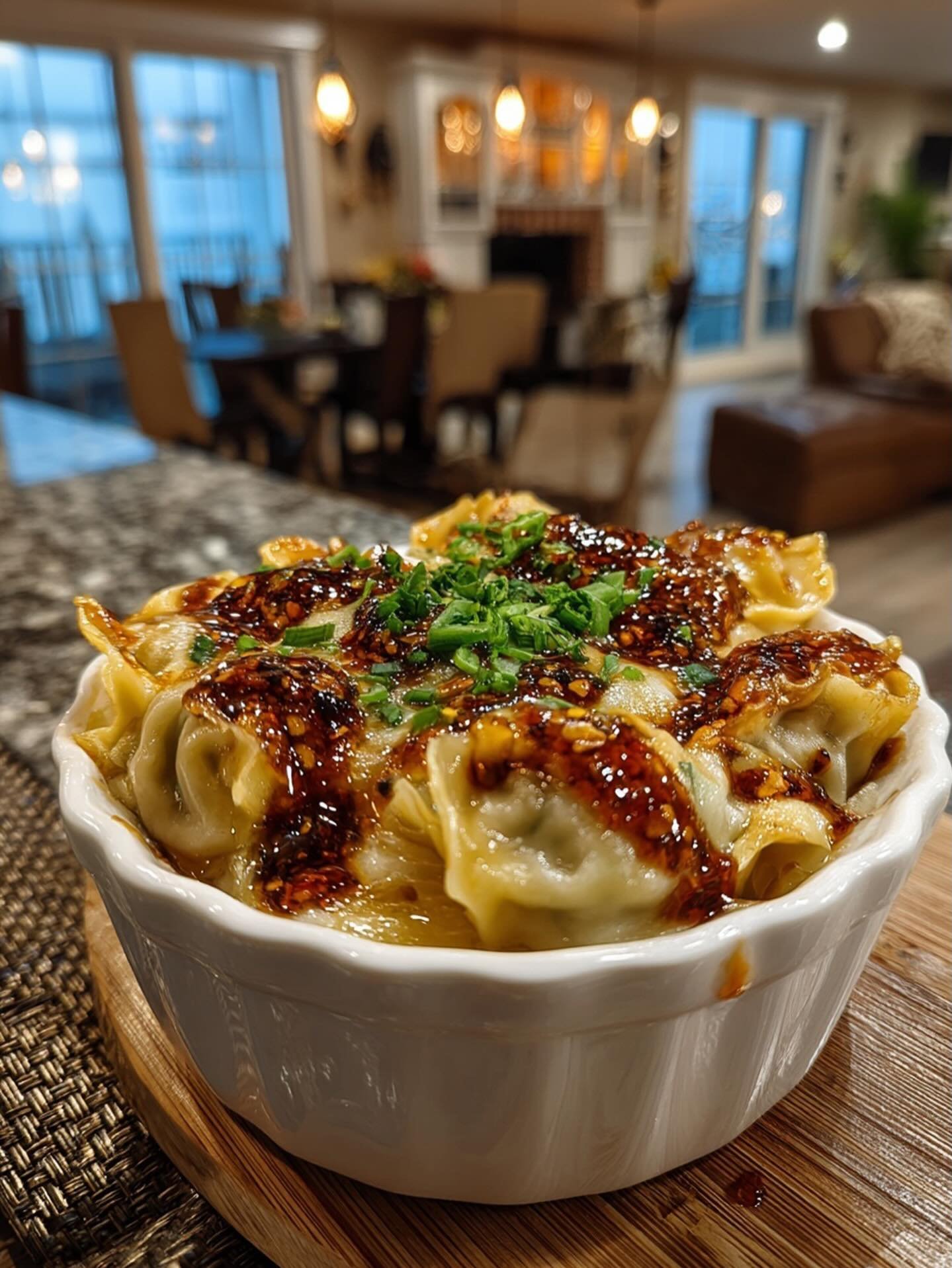 The Dumpling Lasagna trend called, and we answered with an upgrade. All the juicy goodness of a soup dumpling, zero folding, and a heavy drizzle of Honey Bear Chili Crisp. 
What&rsquo;s the point of putting in the effort if you don&rsquo;t finish it 