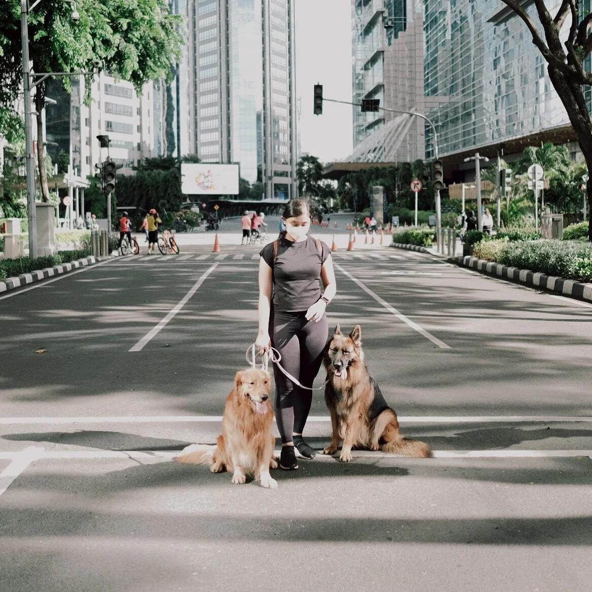 Artis ibu kota bersama managernya yg merangkap sbg asisten, supir, dan tukang ambil bola. 

#goldenretriever #germanshepherd