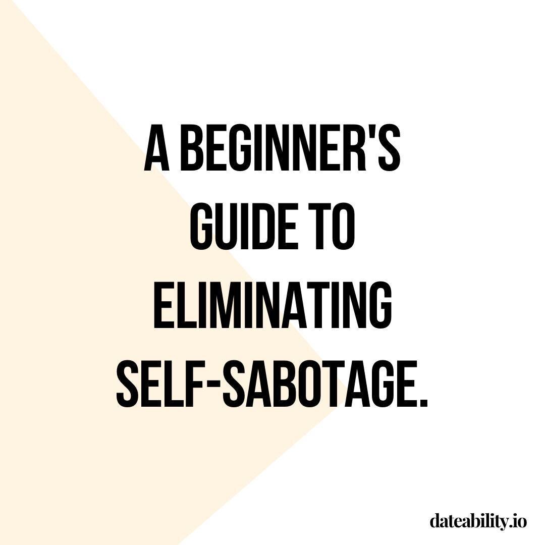 Self-sabotage is often an unconscious thing.

You might feel like you've tried all the dating advice but nothing has worked. 

If you see yourself in any of these 5 points, I'd love to know which one! 

In point 3. People I&rsquo;m currently listenin