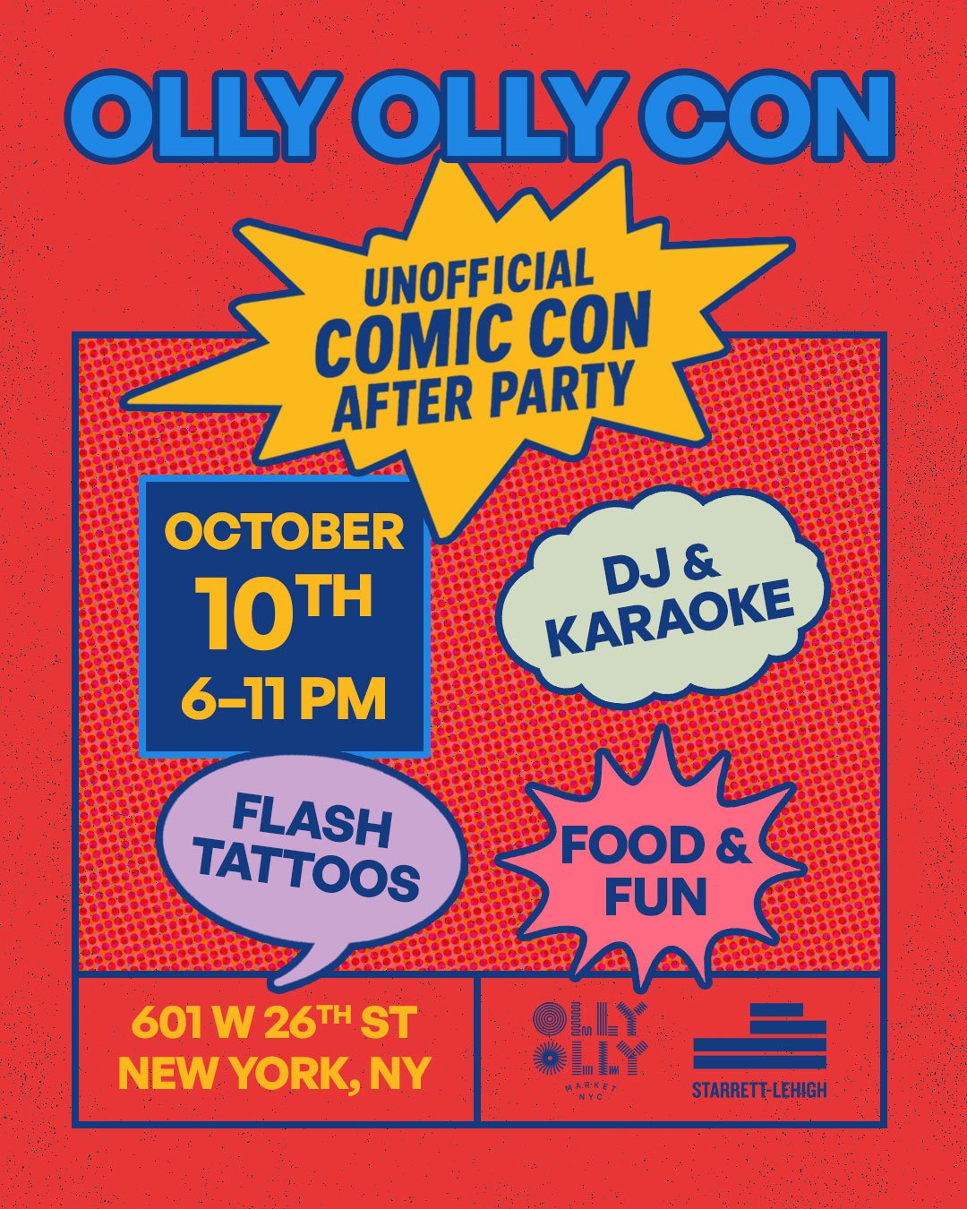 16 on Center – Olly Olly Market Comic Con Party