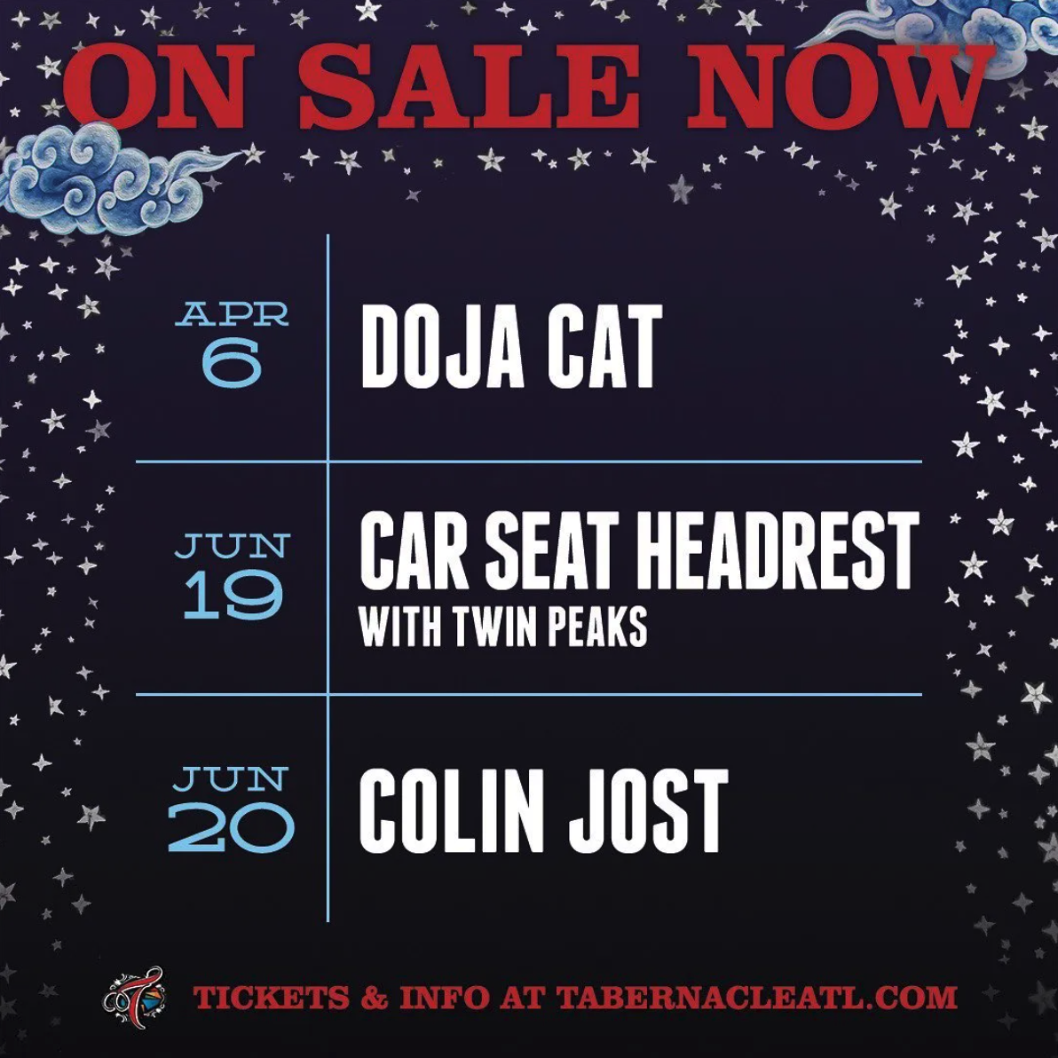 Live Nation - New Tabernacle Branding Social Graphic