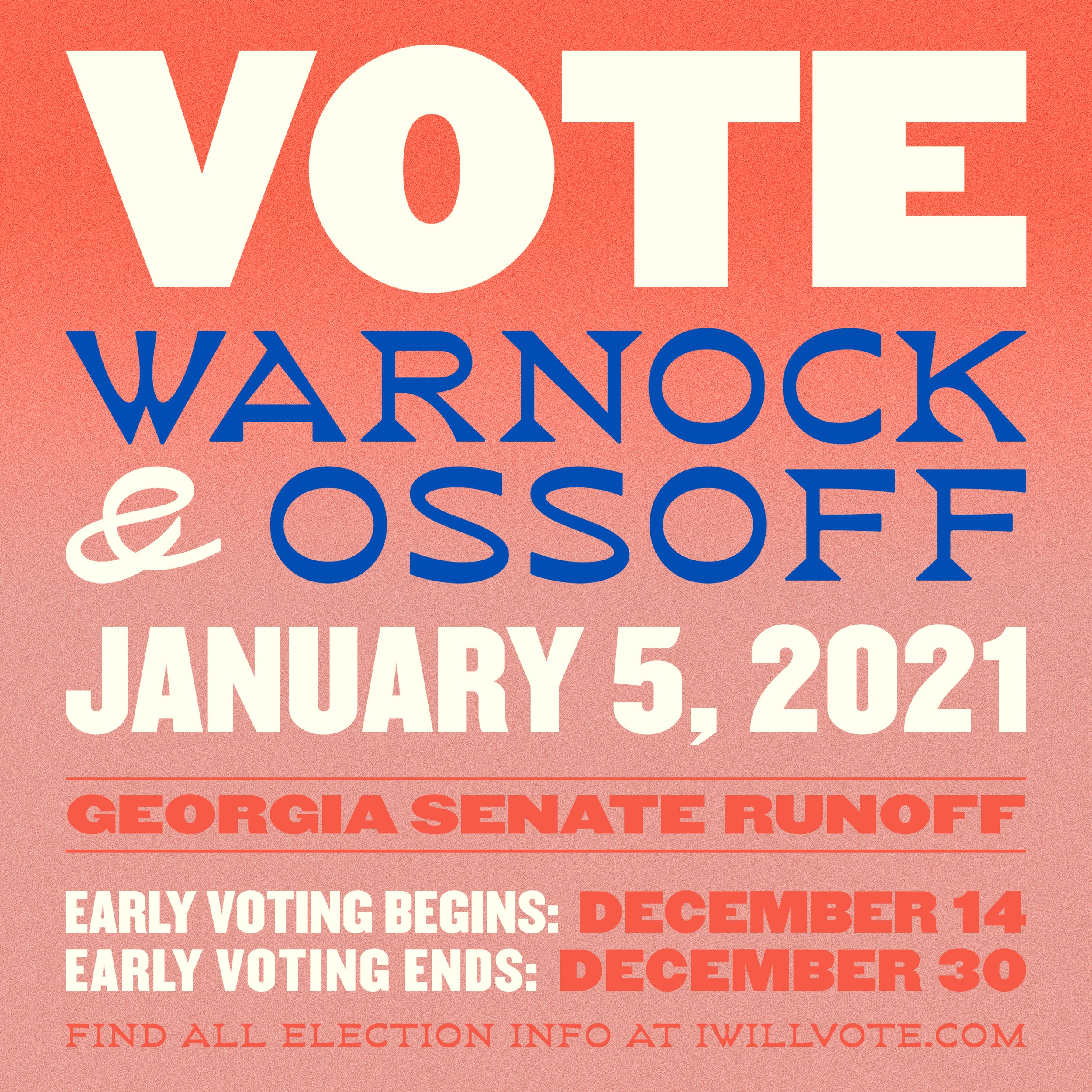 Georgia Votes - Runoff Early Voting Social Graphic