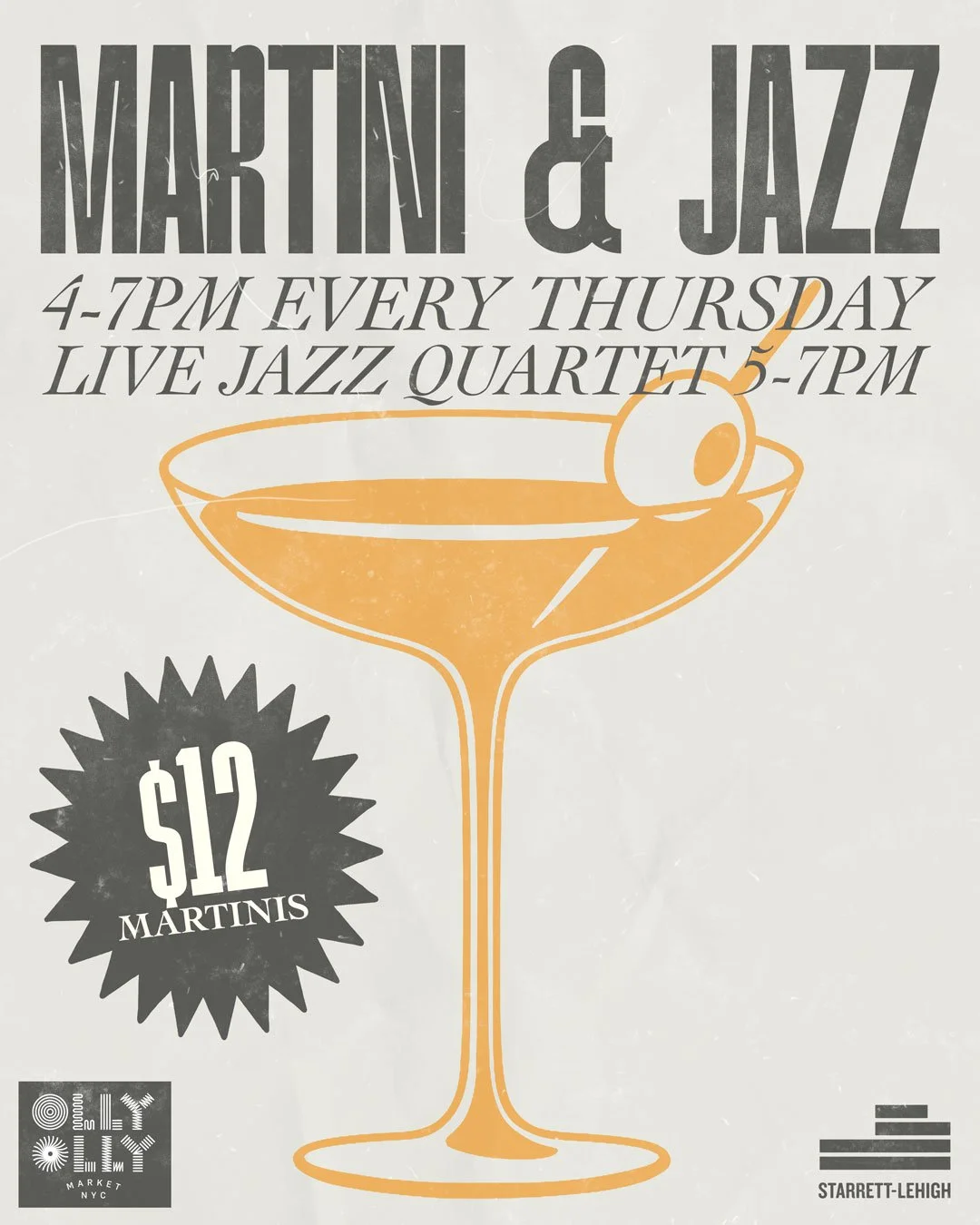 16 on Center – Olly Olly Market Martini & Jazz Night