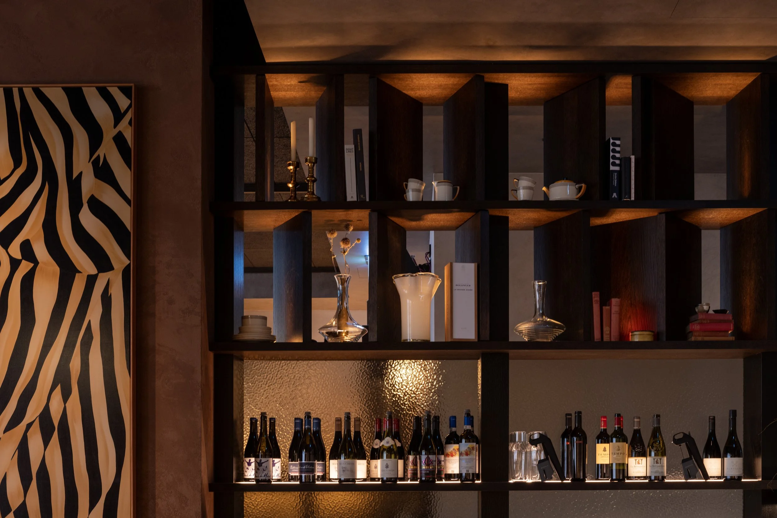 Bistro Saine, Auckland bespoke joinery and lighting