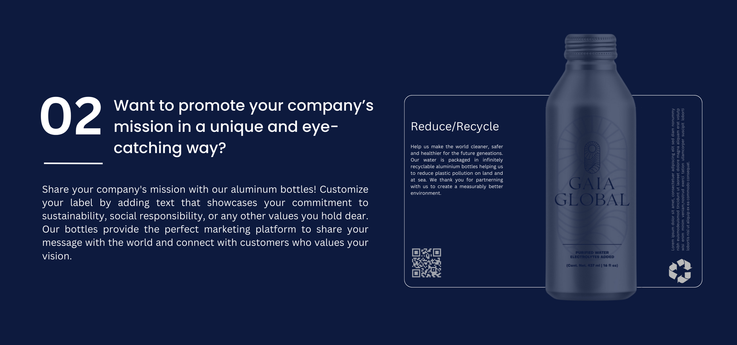 Aluminum Private Label Water Bottle | Gaia Global, Inc