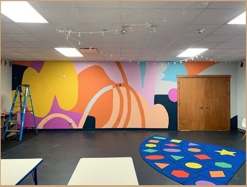 Mural installation for children&rsquo;s classroom - Grafton Wisconsin.