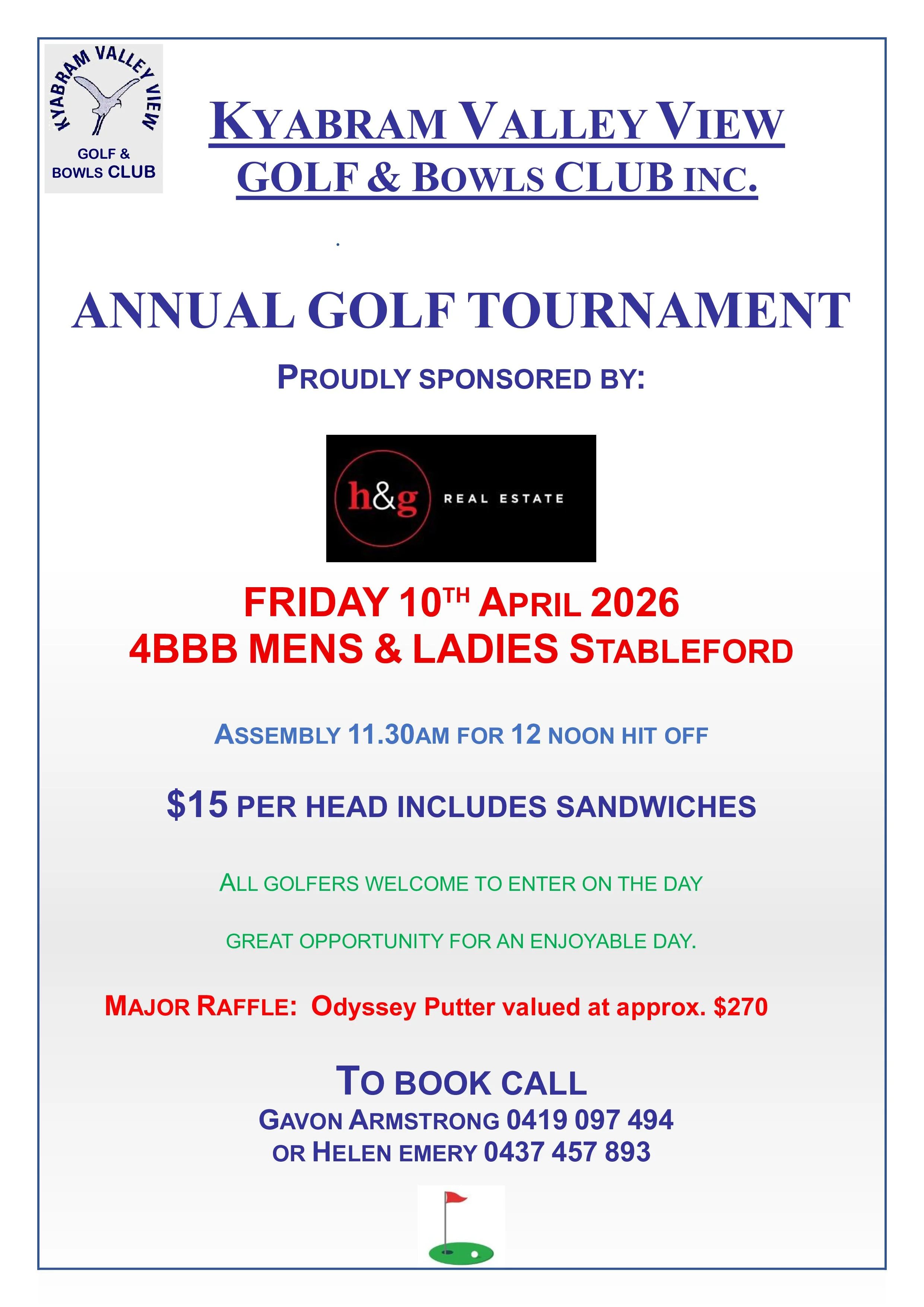 Valley View Tournament - Friday 10 April 2026