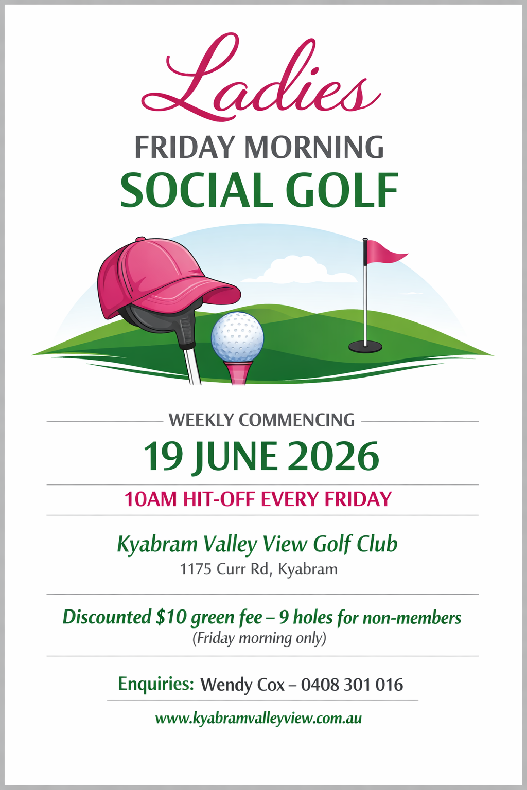 Ladies Friday Social Golf 