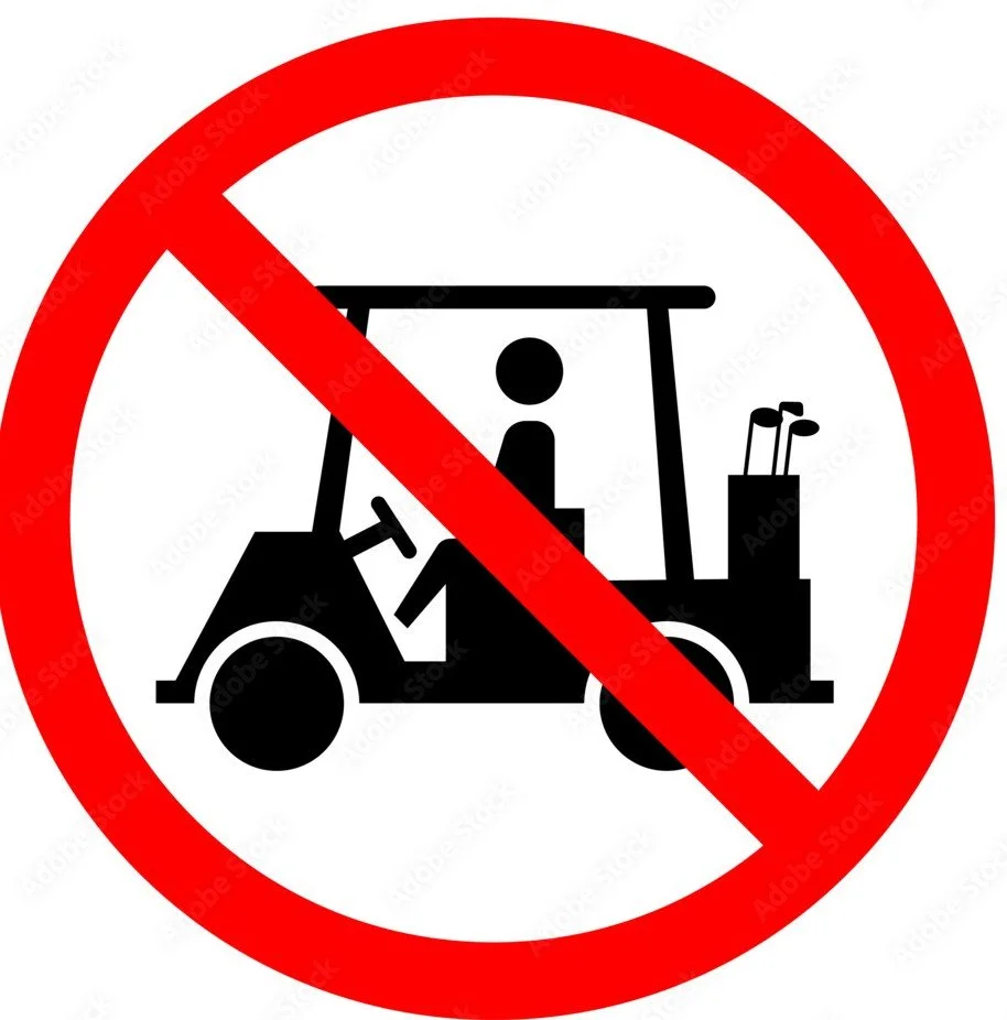 Course open but no carts allowed - will re-assess Monday.