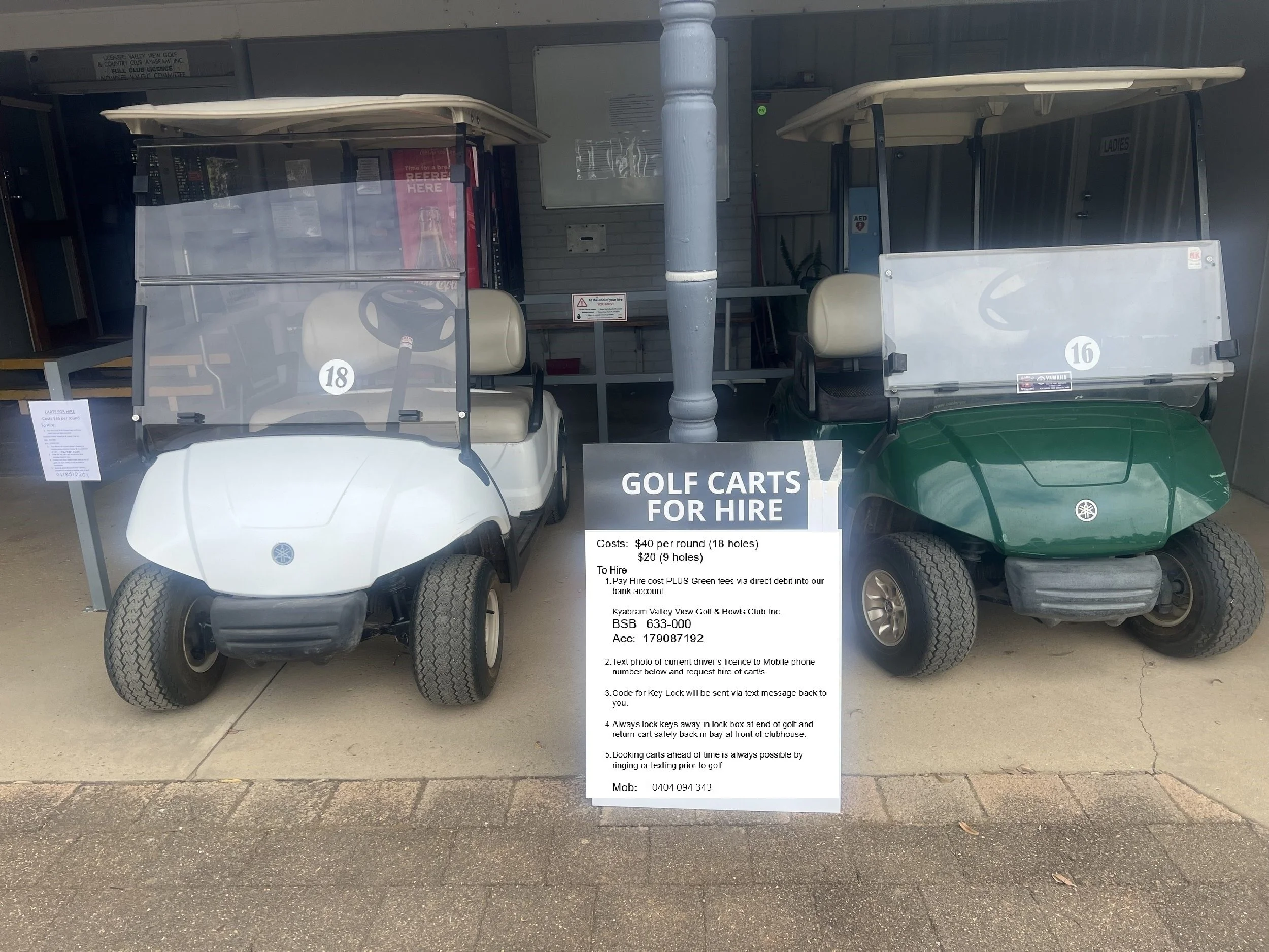 CARTS FOR HIRE 