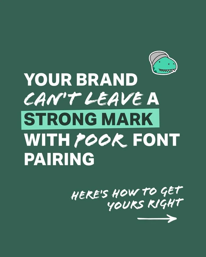 Time to share some font-pairing tips to make sure your brand leaves a strong mark and  not a &ldquo;meh&rdquo; impression. ✨ 

When choosing fonts, think about these 3 key points:

- Contrast: Fonts that look too similar blend together and lose hiera