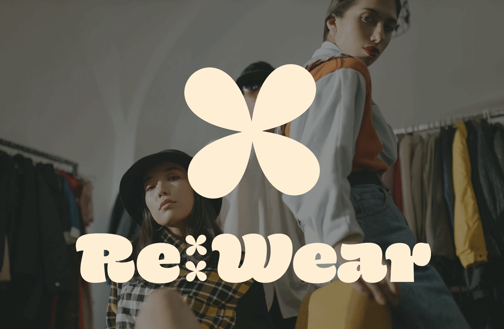 Re:Wear | Thrift Shop Brand Identity with a Bold Retro Edge — Valentine ...