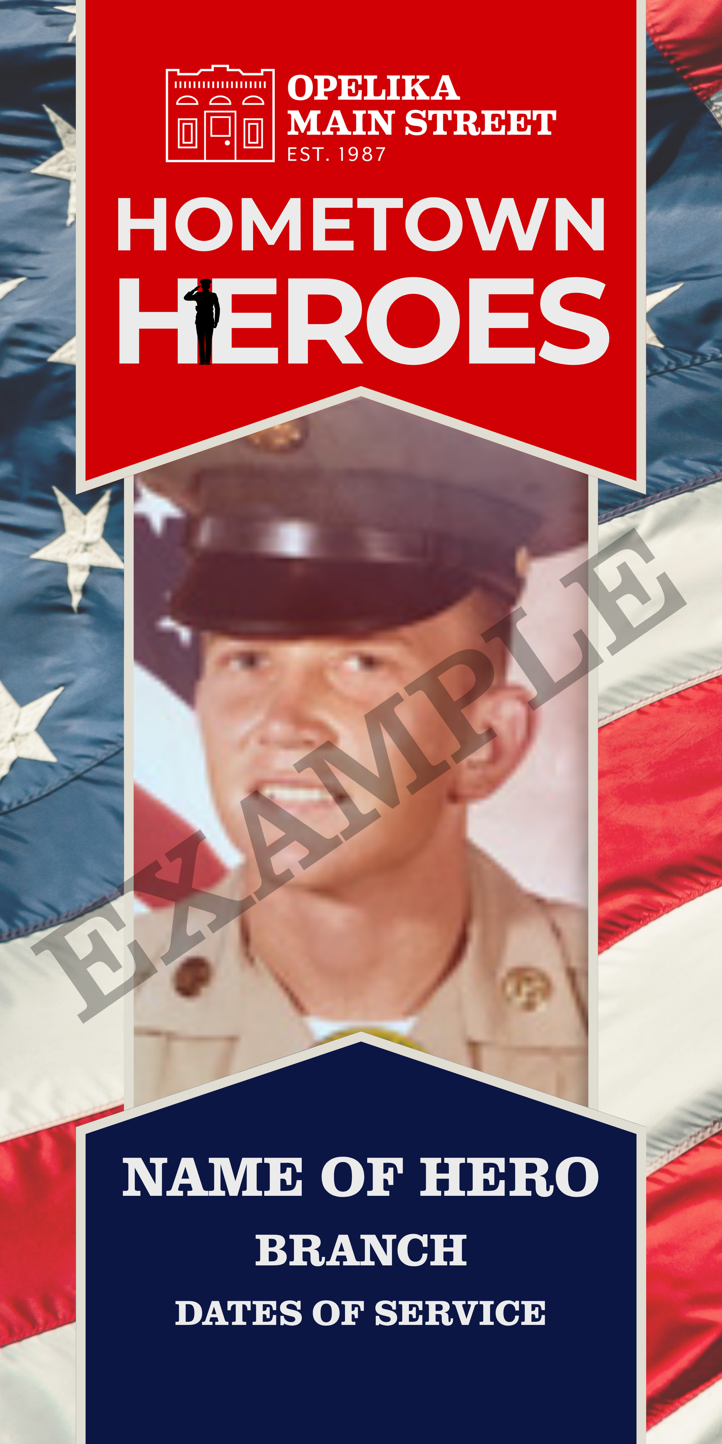 Opelika's Hometown Heroes Banner Program 2026 — Opelika Main Street