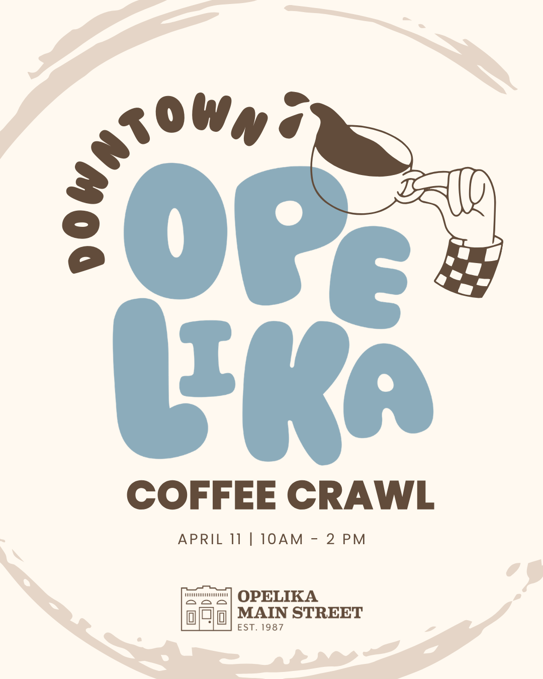 History is Brewing: Opelika Main Street Announces the Inaugural Downtown Opelika Coffee Crawl